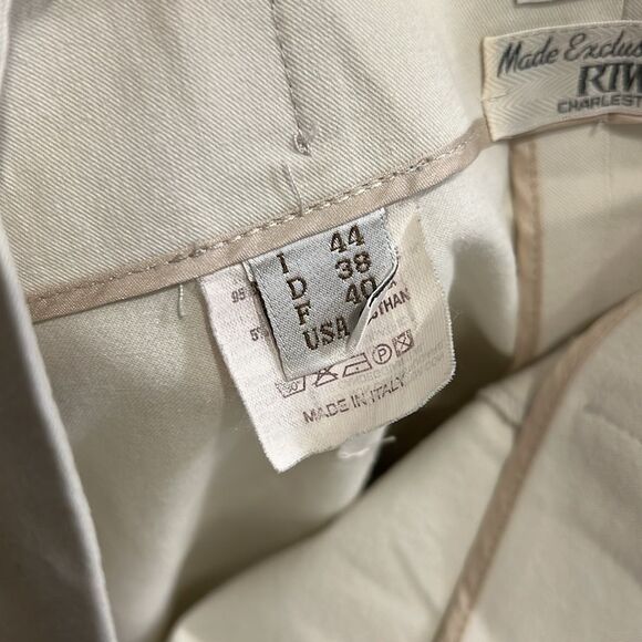 Brunello Cucinelli Cream Ankle Pants - Picture 9 of 12